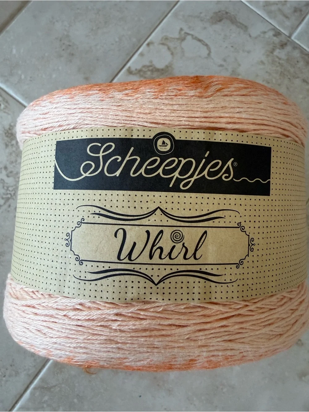 Hand-Dyed Orange Ombre Yarn Cake for Home Projects